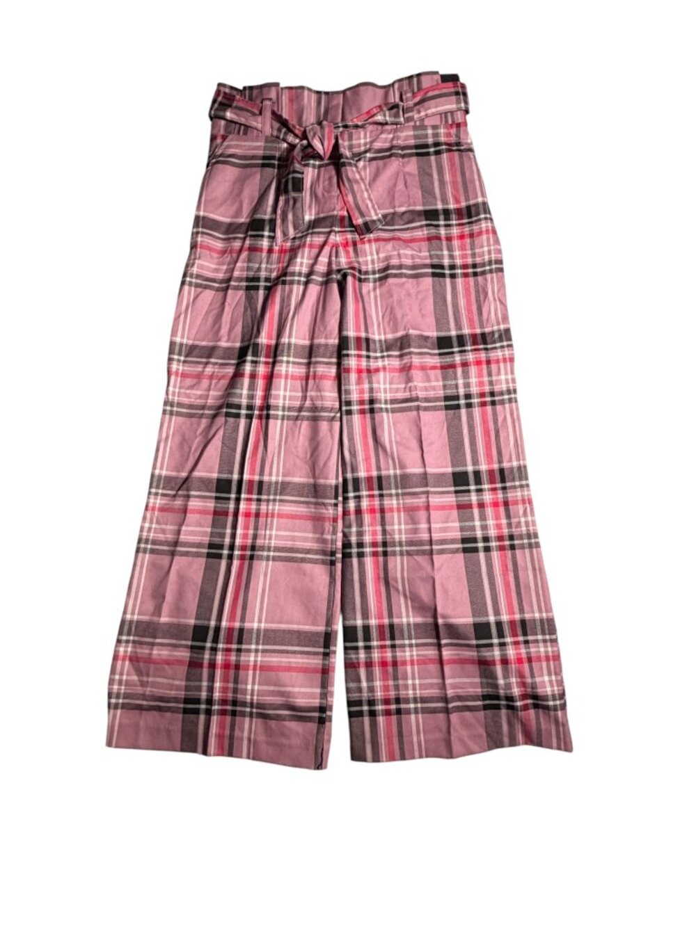 NWT New York & Co. 7th Ave. Pink Plaid Palazzo Pants, SZ 20